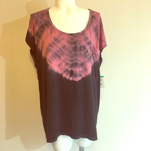 Go Couture Angled Tie-Dye Shirt